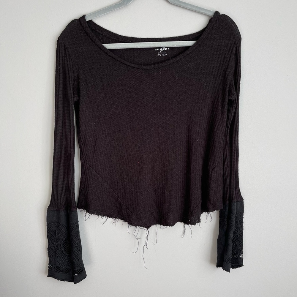 Francescas Alya Black Light Sweater Top